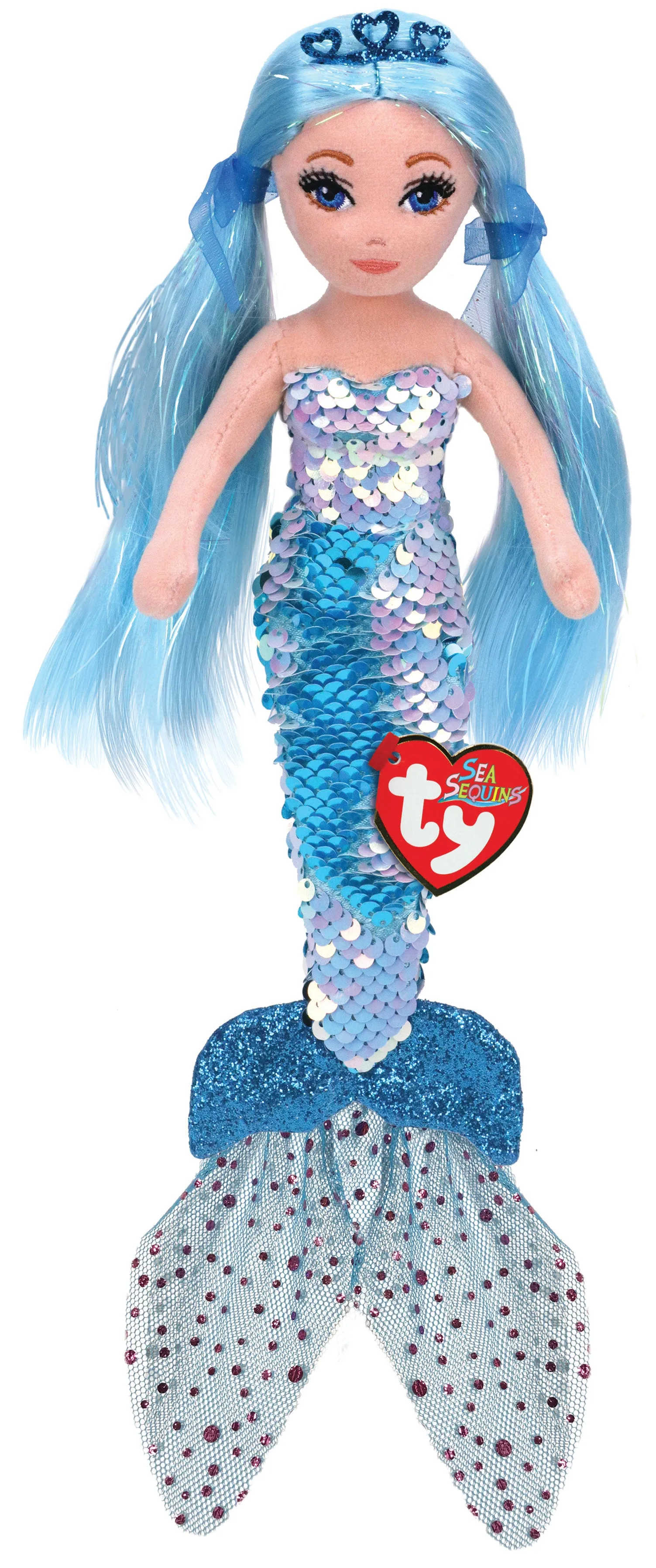 Ty Medium Reversible Sequin Mermaid - Indigo