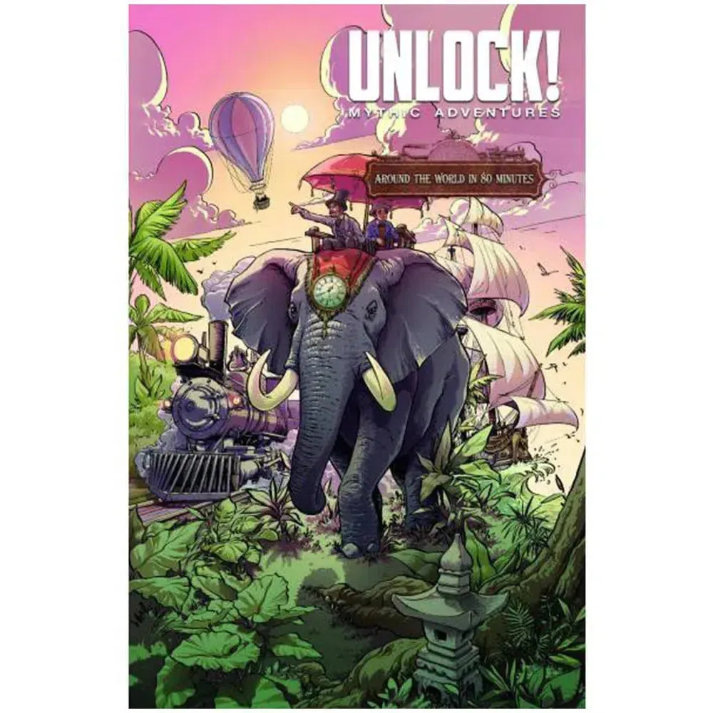 UNLOCK! Mythic Adventures - Cooperative Adventure Board Game for Family, and Adults (1-6 Players, Ages 10 ) - Space Cowboys