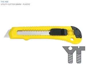 UTILITY CUTTER 18MM [329] - METAL (TURN KNOB)