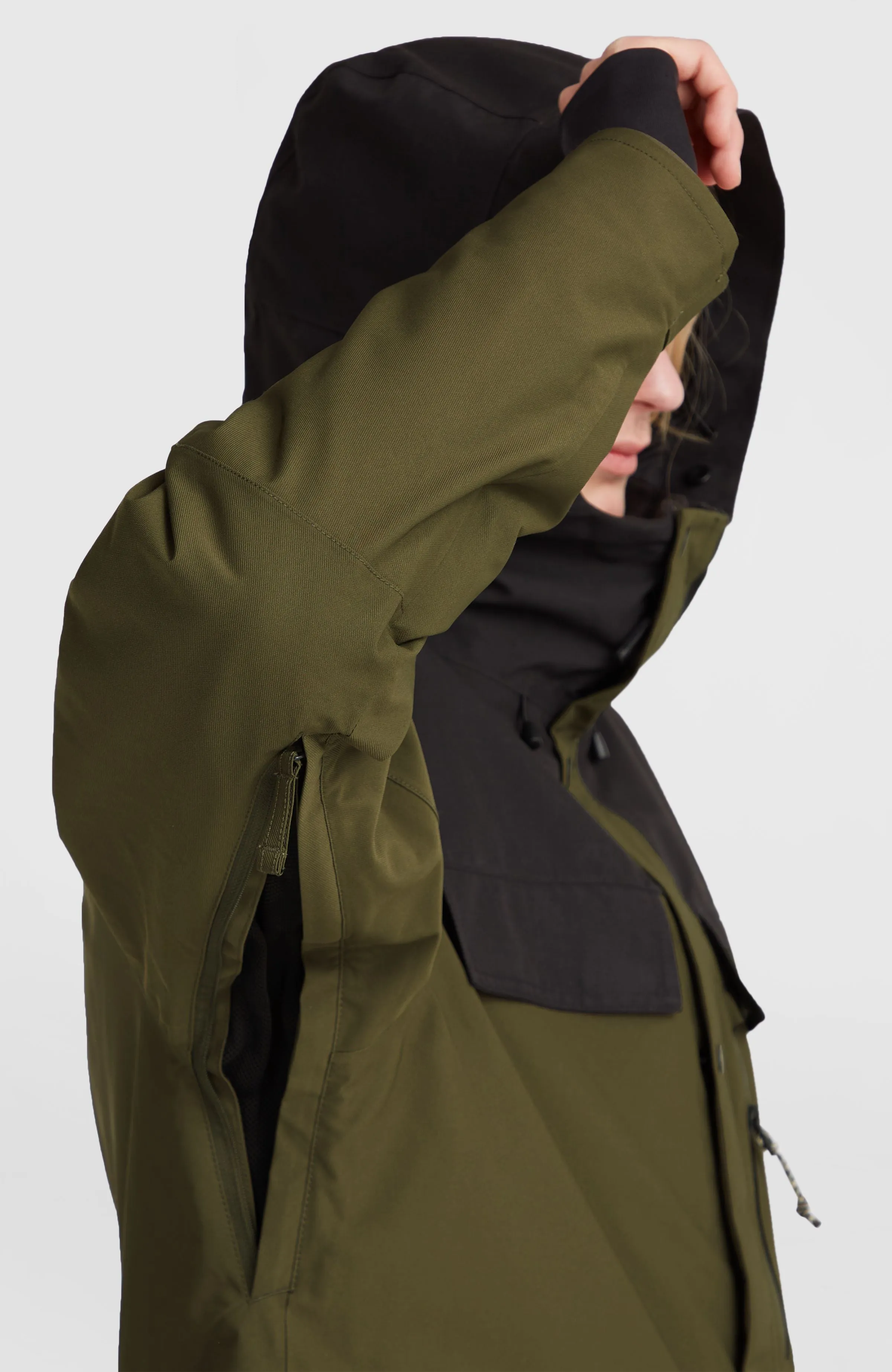 Utility Pro Hybrid-Skijacke | Forest Night Colour Block