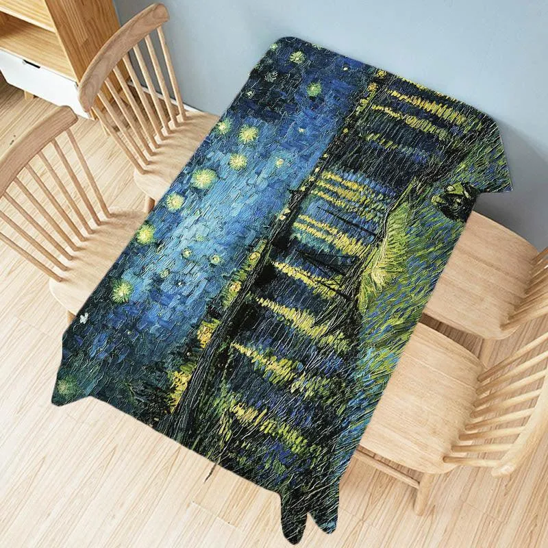 Van Gogh Artworks Linen Tablecloth