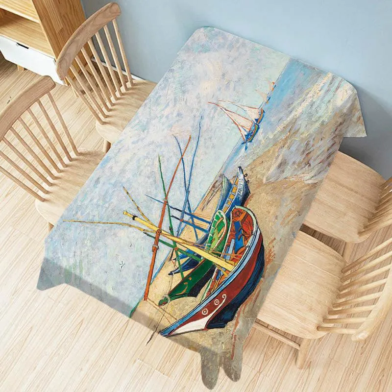 Van Gogh Artworks Linen Tablecloth