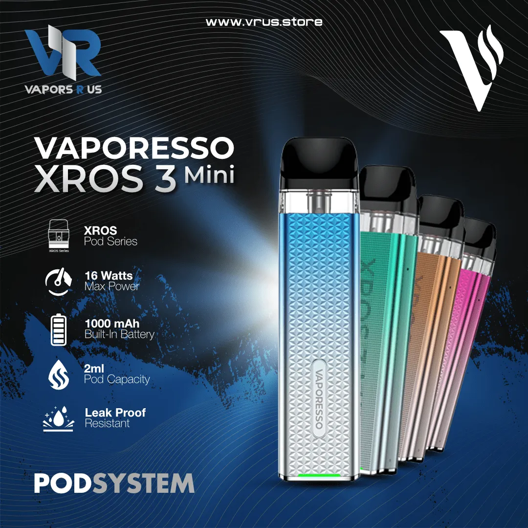 VAPORESSO - XROS 3 MINI 16W Pod Kit 1000mAh