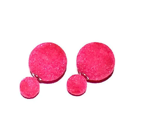 Velvet Candy Color Double Sided Earring