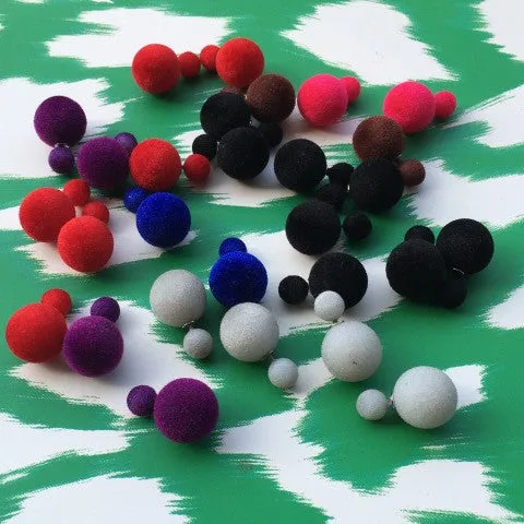 Velvet Candy Color Double Sided Earring