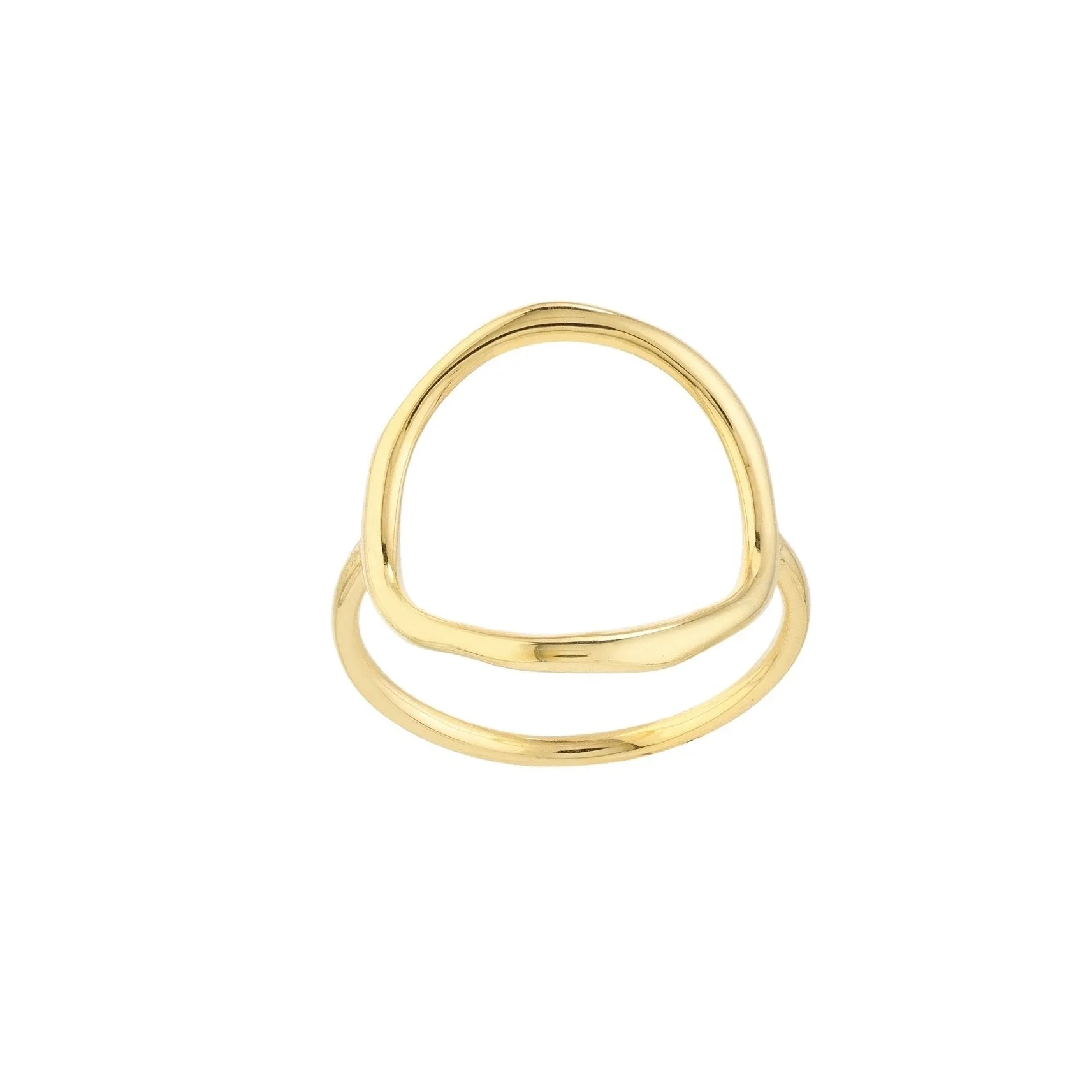 VERMEIL OPEN HEART RING