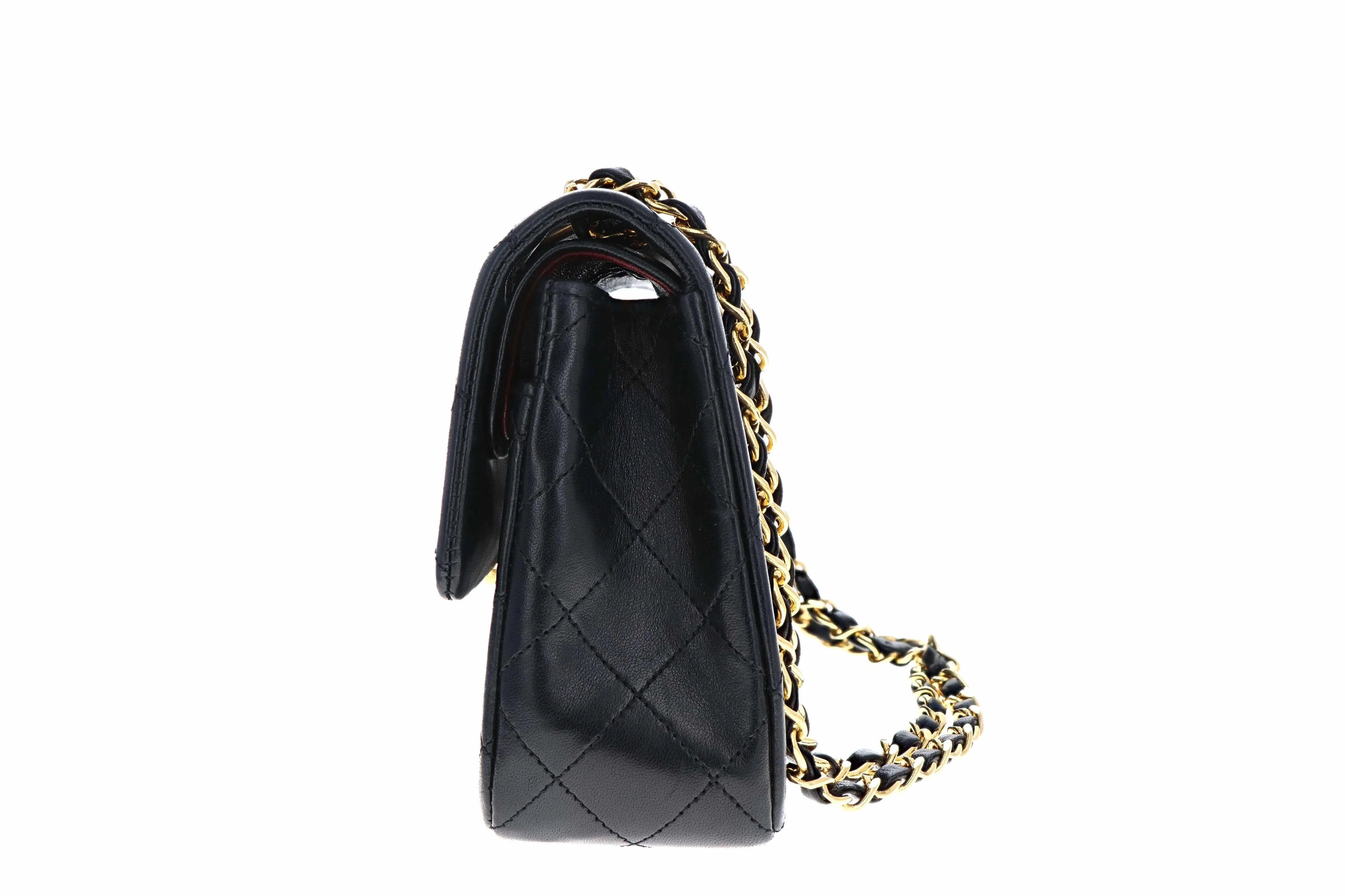 Vintage Chanel Small Double Flap Lambskin