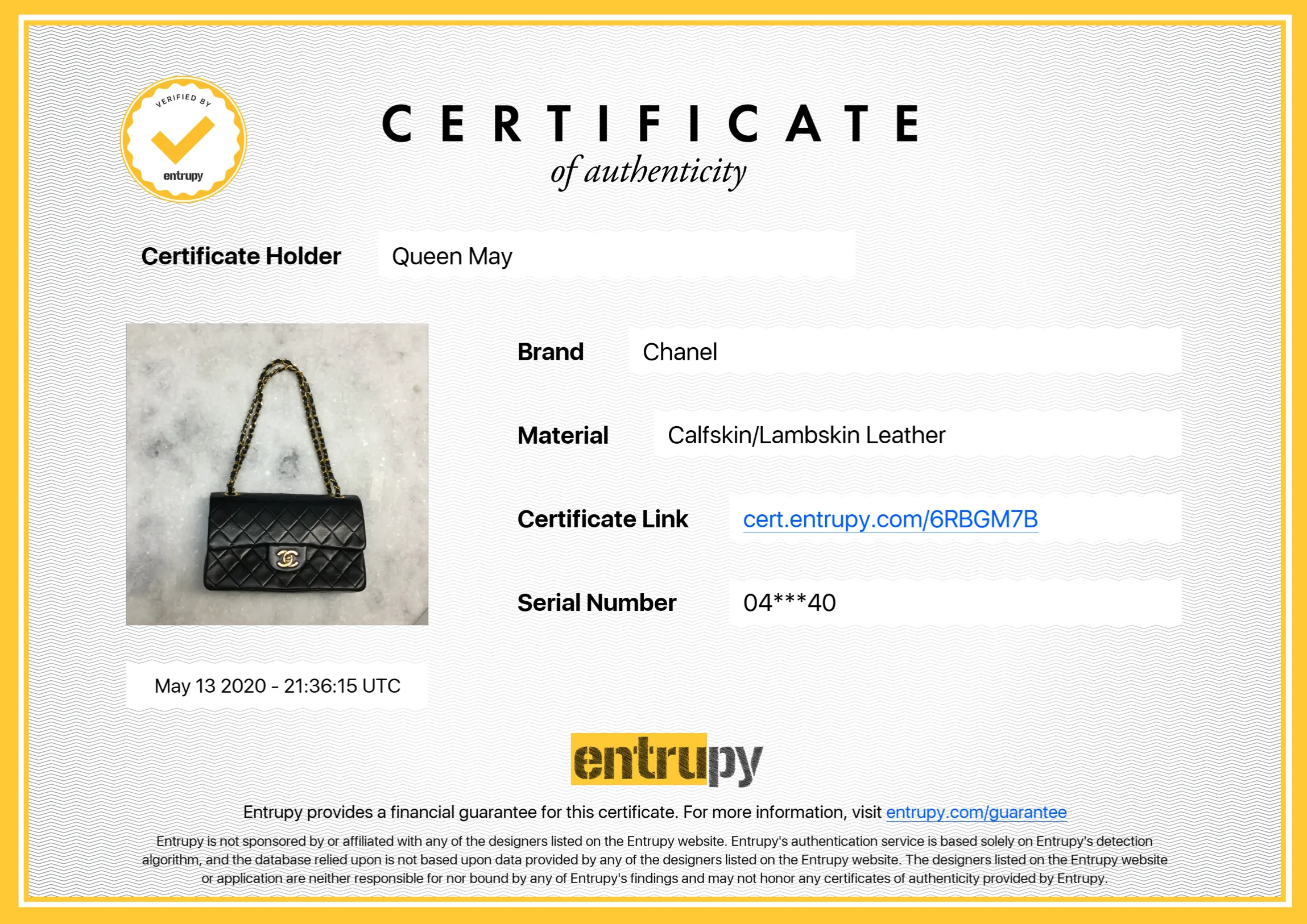 Vintage Chanel Small Double Flap Lambskin