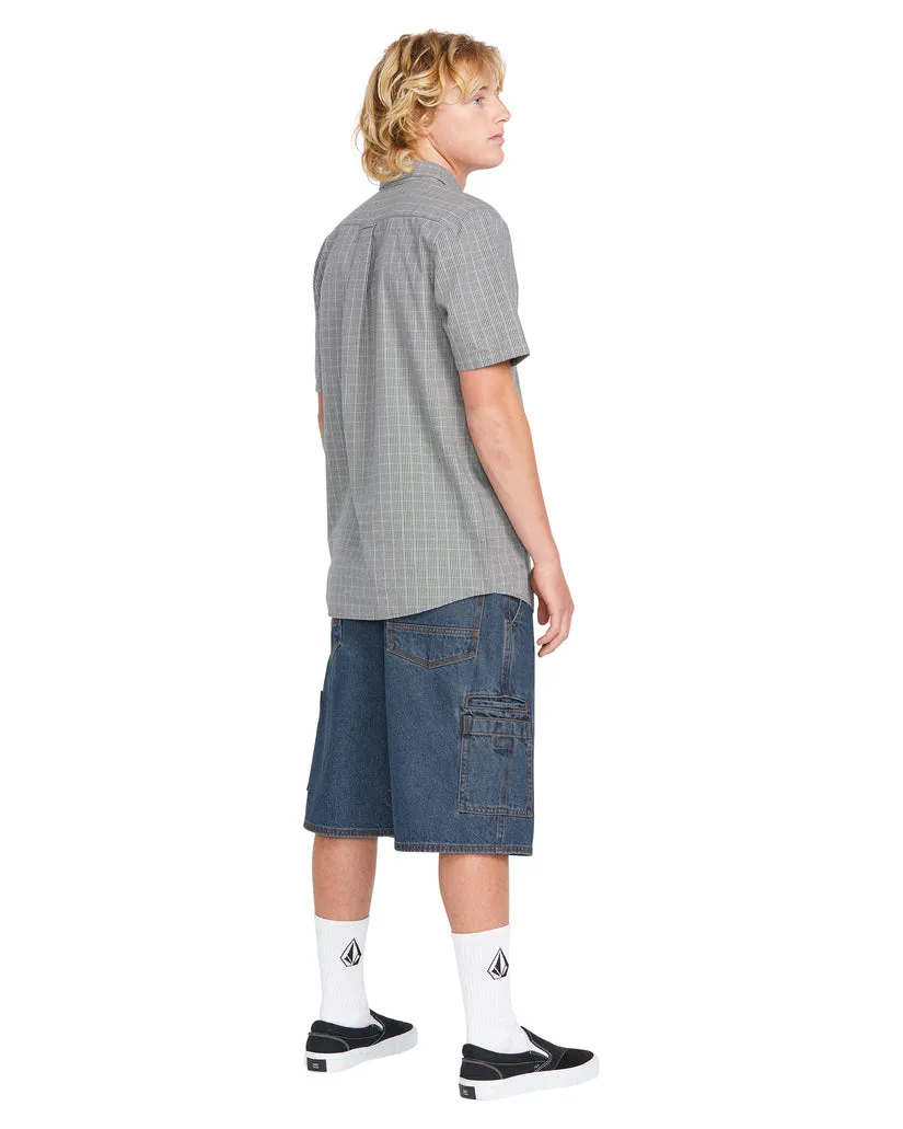 VOLCOM 1991 MENS UTILITY DENIM SHORT 23" INDIGO RIDGE