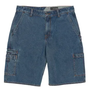 VOLCOM 1991 MENS UTILITY DENIM SHORT 23" INDIGO RIDGE