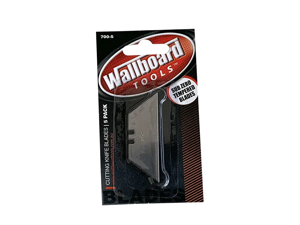 WALLBOARD TOOLS CUTTING KNIFE BLADES SUB-ZERO TEMPERED 5PKT WBT