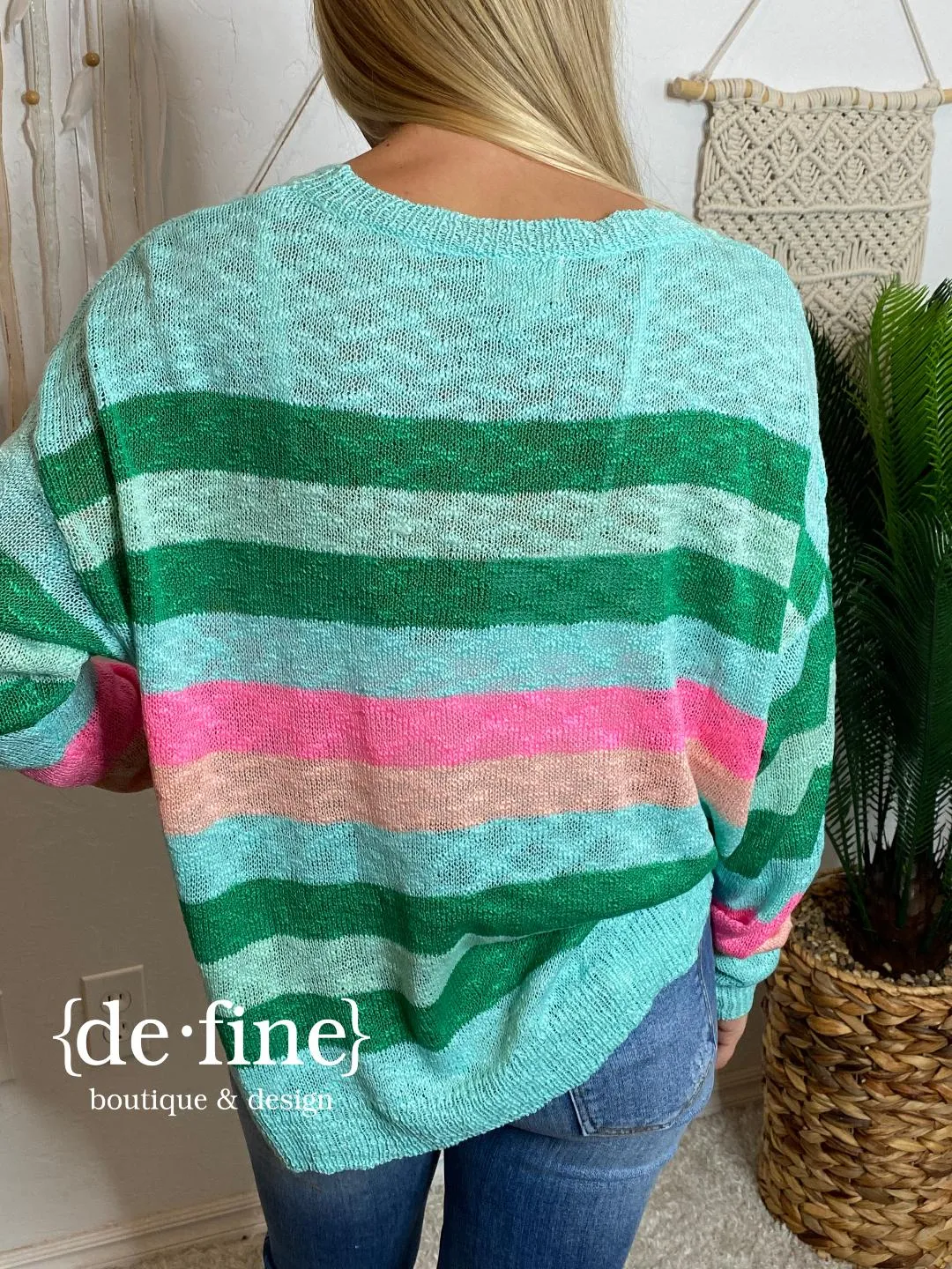 Wildest Dreams Colorful Striped Sweater