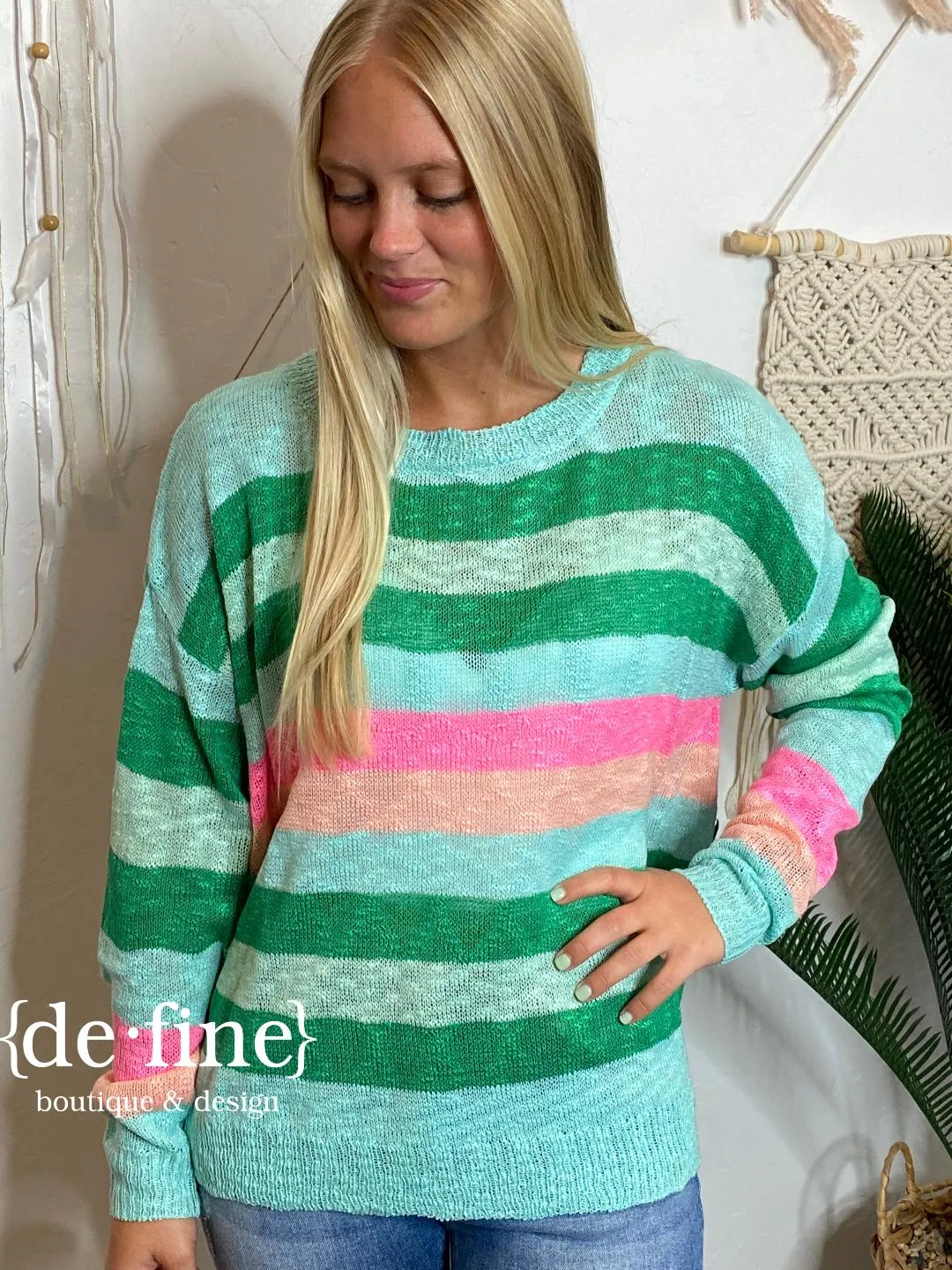 Wildest Dreams Colorful Striped Sweater