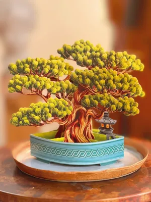 Wisdom Bonsai Pop Open Bouquet Greeting Card