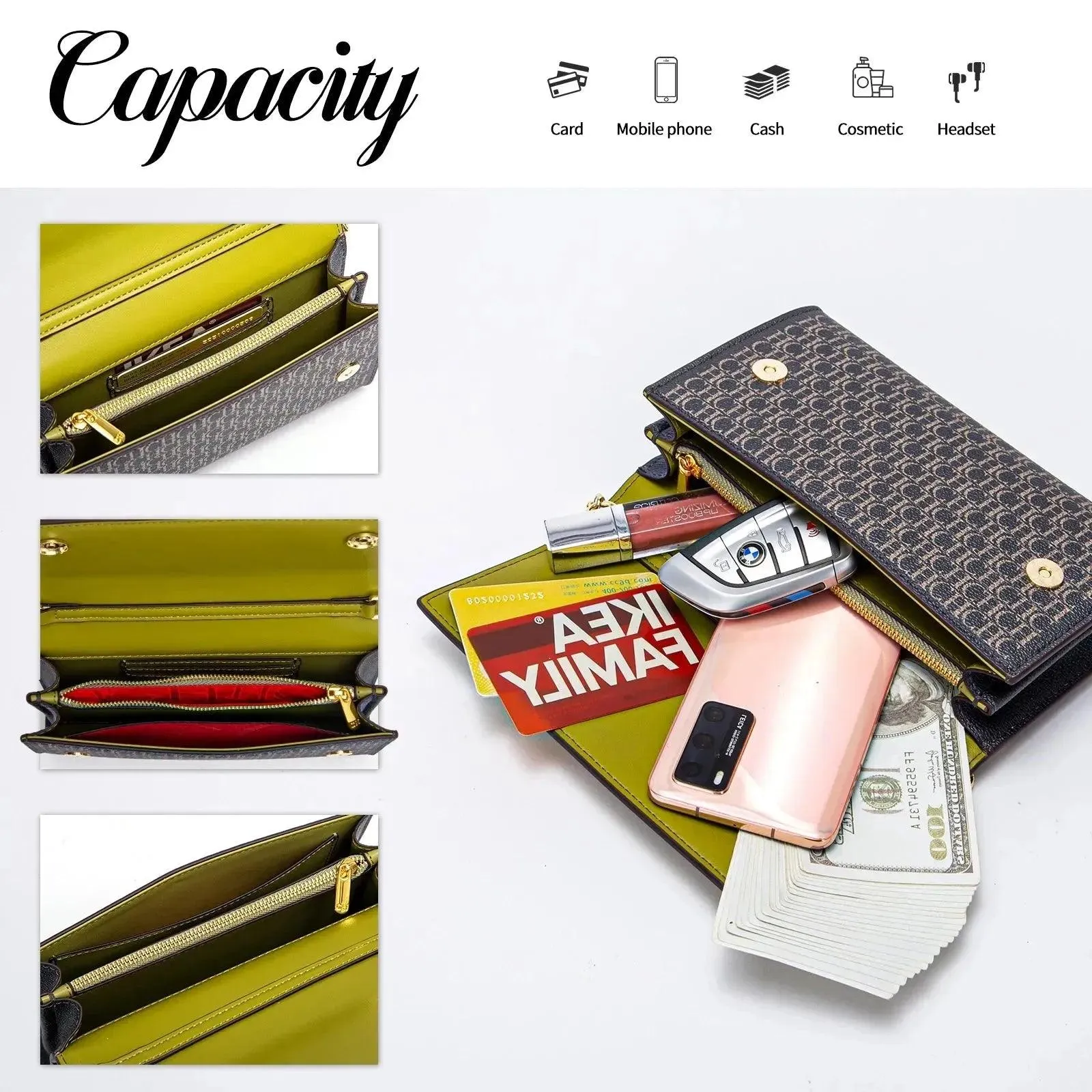 Women Chain Clutch Bag