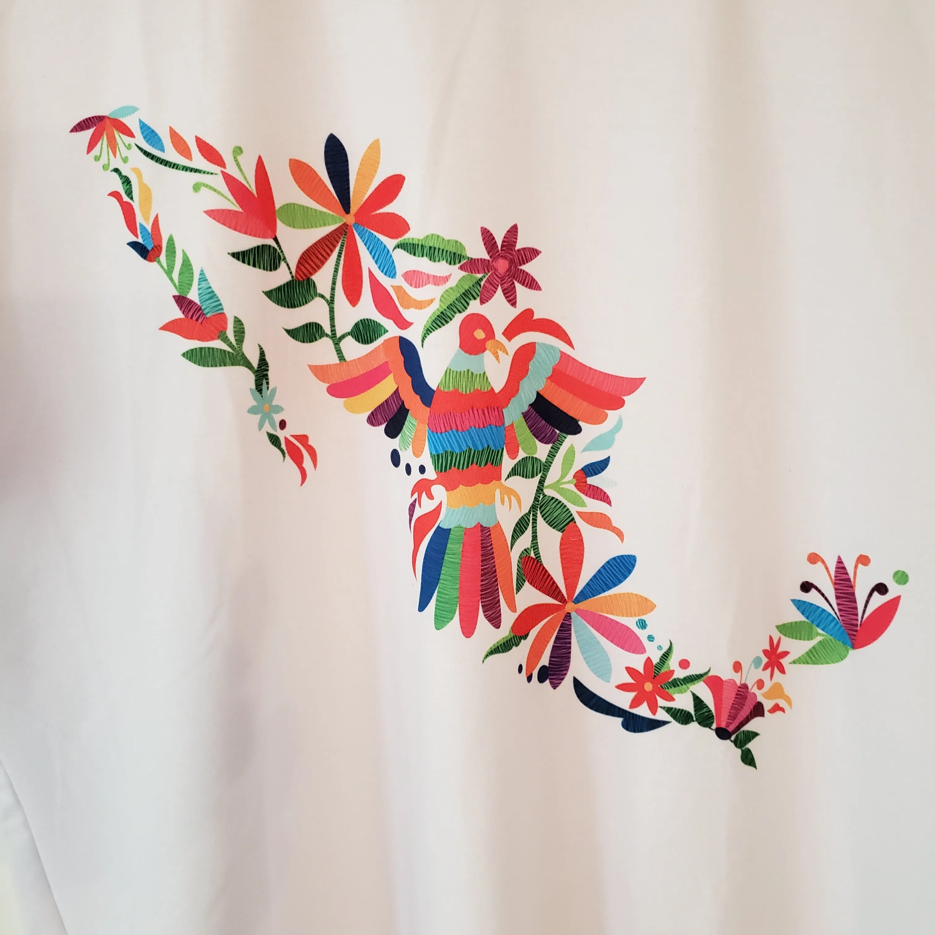 Women's Graphic Tee Mexican Map Floral