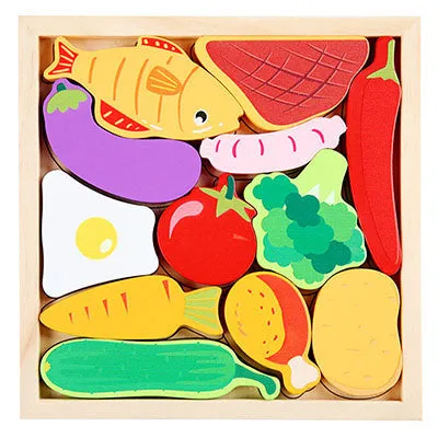 Wooden Colorful 3D Puzzle