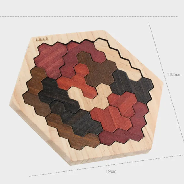 Wooden Colorful 3D Puzzle