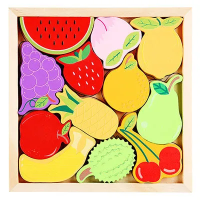 Wooden Colorful 3D Puzzle