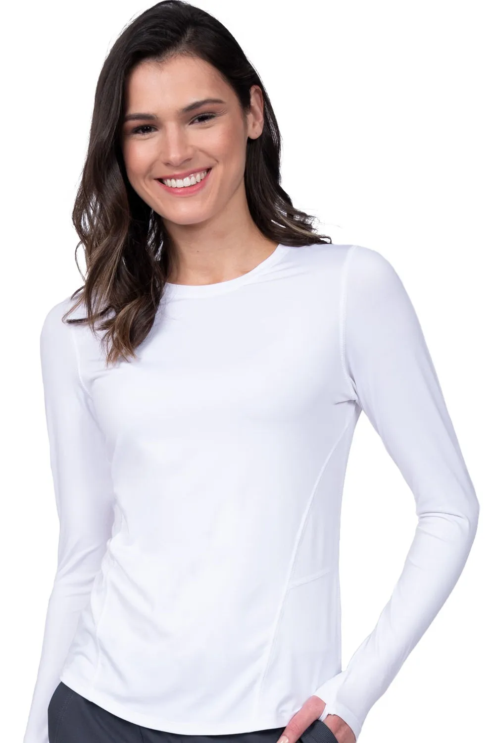 Zavate Scrub Tee Underscrub Brushed Knit Lily w/Thumb Hole 1122