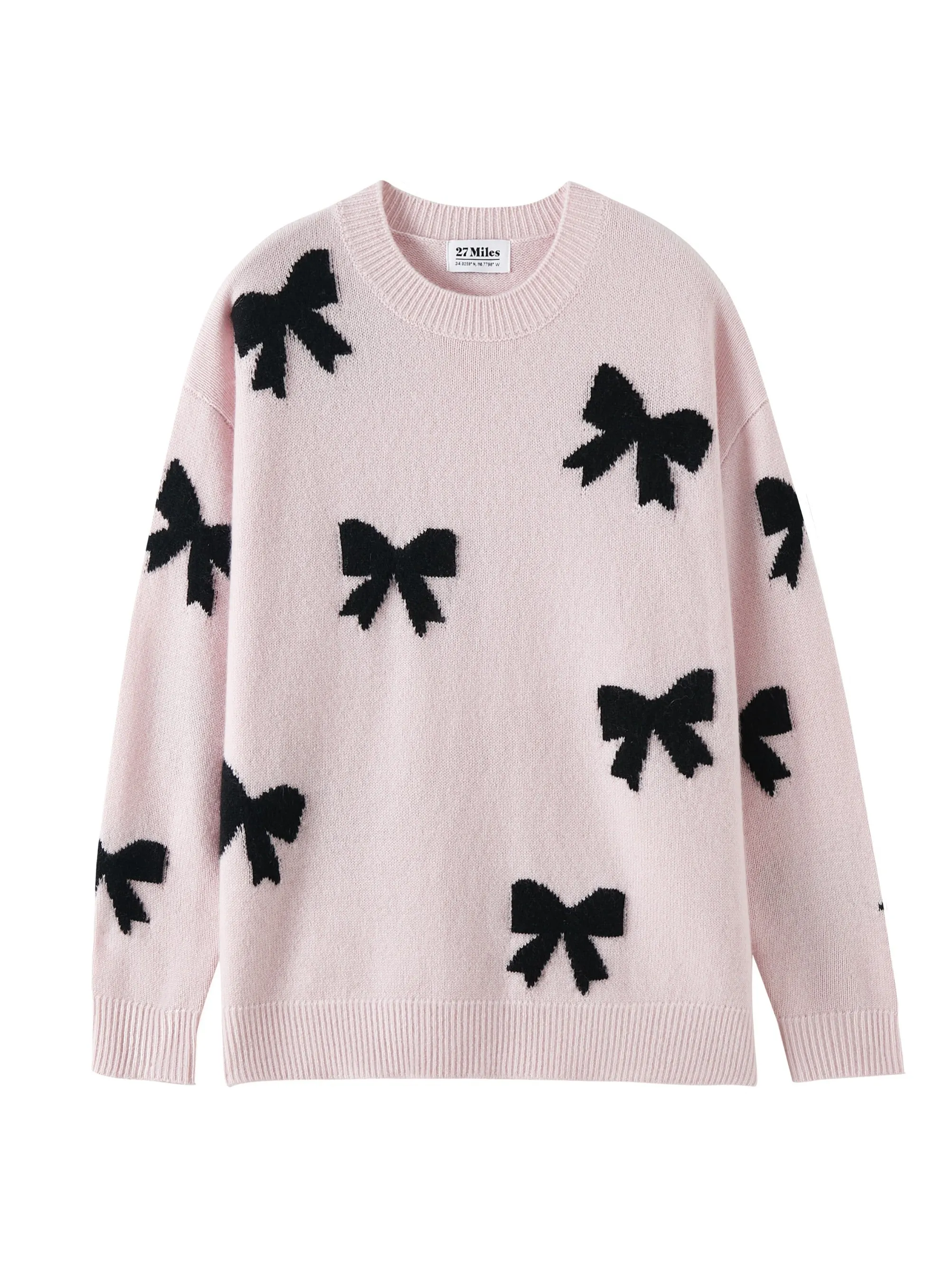 Zemira Cashmere Blend Bow Sweater